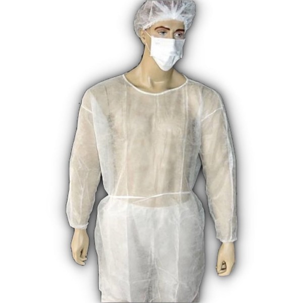 Encontraproduto.com.br - Avental TNT Dejamaro Descartável Branco Gramatura 15 - unidade