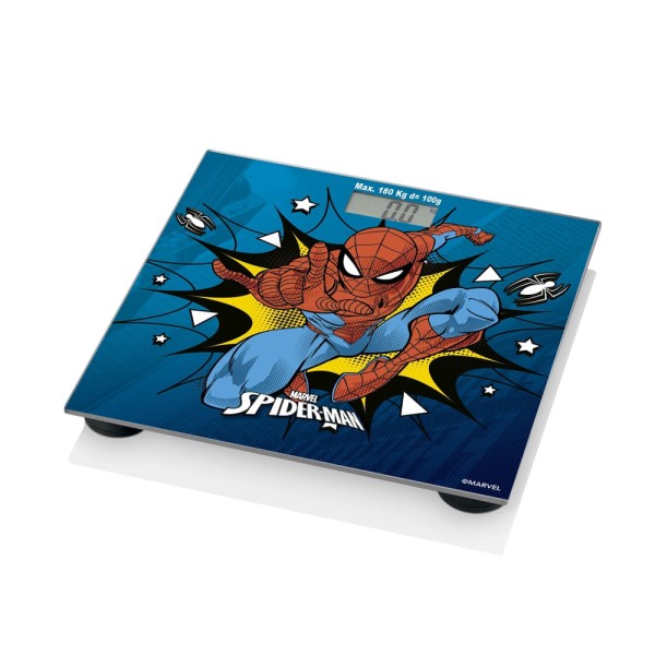 Encontraproduto.com.br - Balança Digital Homem Aranha Marvel Multilaser Saúde - HC097