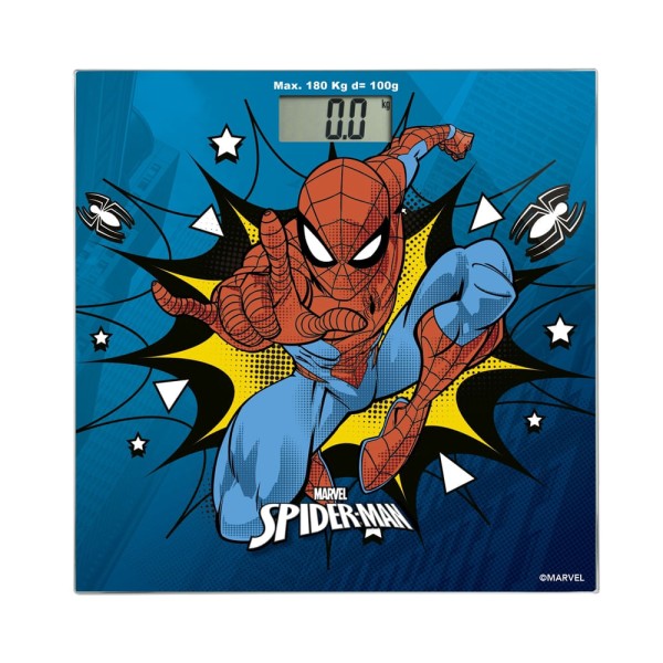 Encontraproduto.com.br - Balança Digital Homem Aranha Marvel Multilaser Saúde - HC097