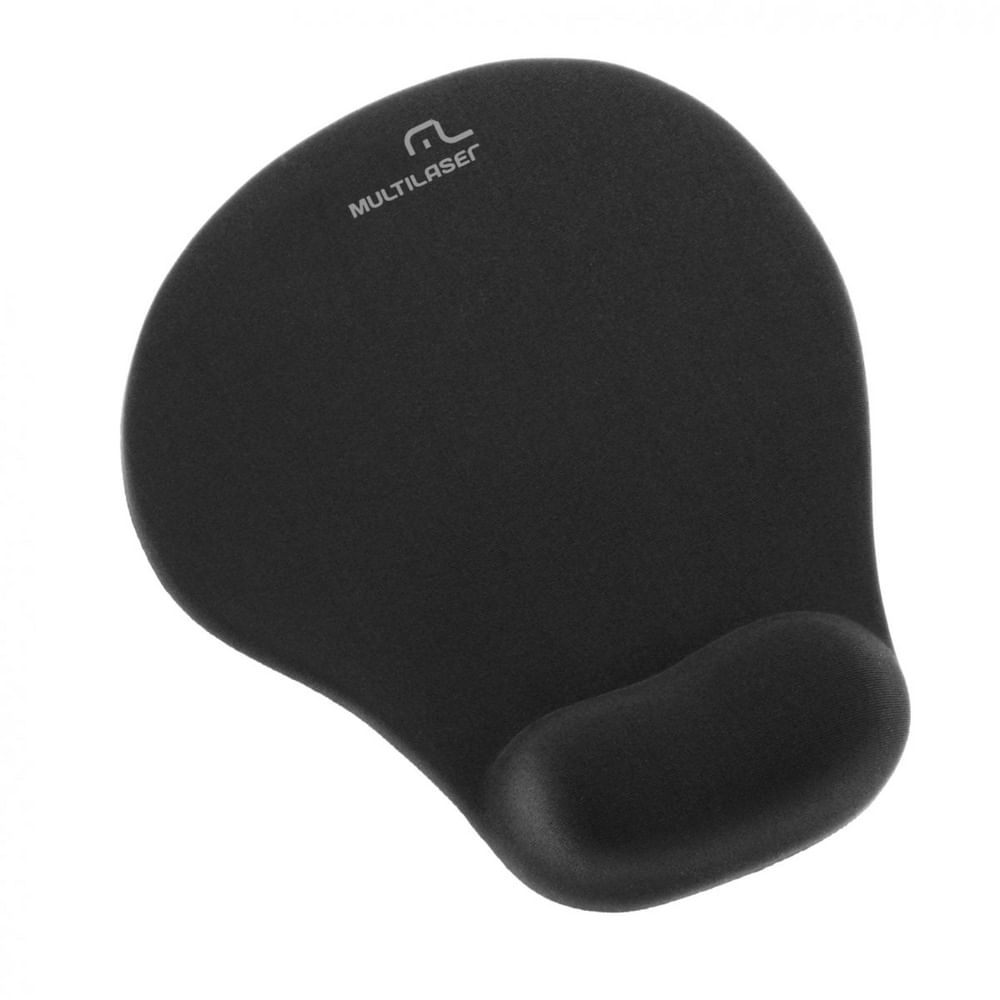 Encontraproduto.com.br - Apoio Mouse em Gel com Apoio Punho Pequeno Preto AC021 - Multilaser