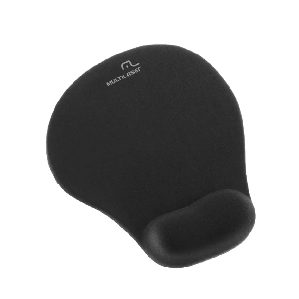 Encontraproduto.com.br - Apoio Mouse em Gel com Apoio Punho Pequeno Preto AC021 - Multilaser