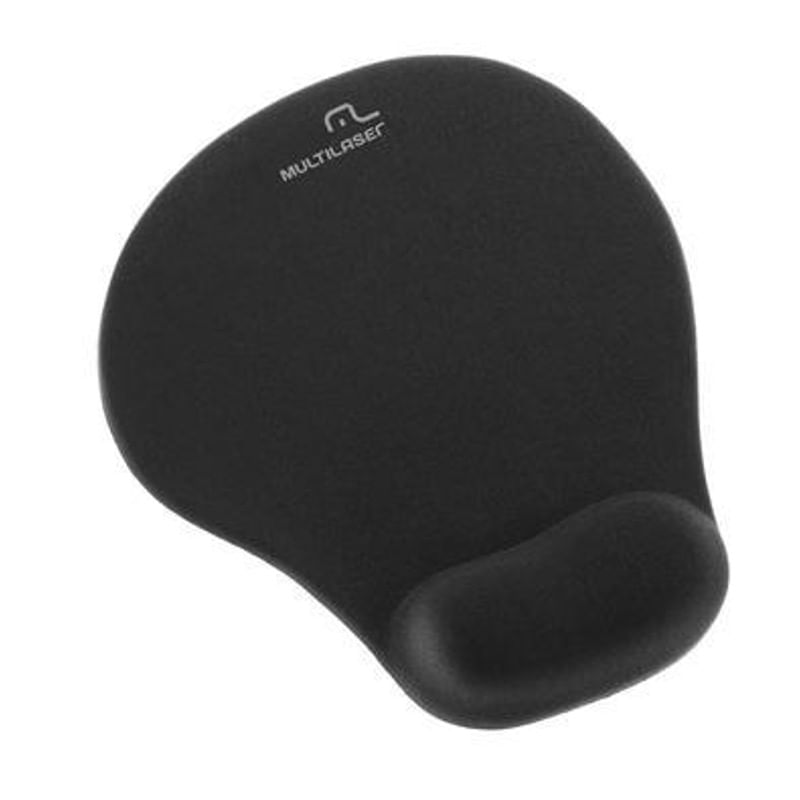 Encontraproduto.com.br - Apoio Mouse em Gel com Apoio Punho Pequeno Preto AC021 - Multilaser