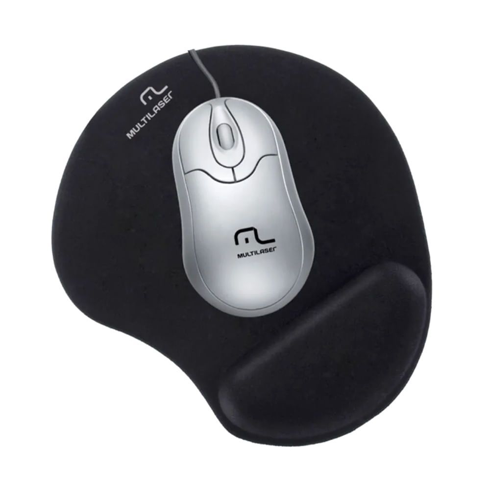Encontraproduto.com.br - Mouse Pad com Apoio Ergonômico Punho em Gel AC024 Multilaser