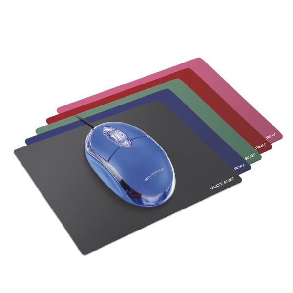 Encontraproduto.com.br - Mouse Pad Slim Multilaser Pvc Display 40 Unidades Sortidas - AC067