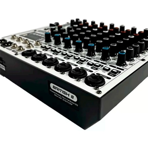 Encontraproduto.com.br - Mesa De Som Waldman British B-8 - 8 Canais - Ms0092