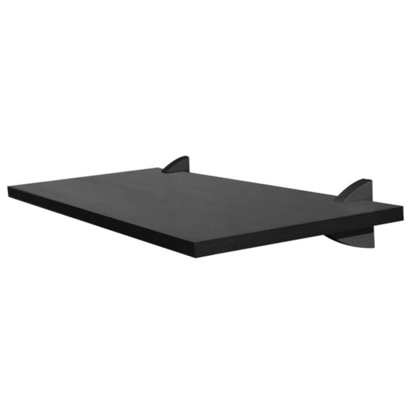 Encontraproduto.com.br - Prateleira Preta com Suporte 25X60cm Concept Prat-K