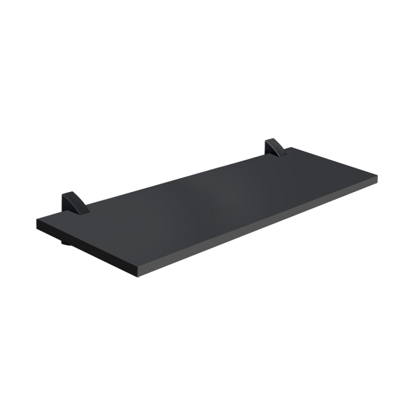 Encontraproduto.com.br - Prateleira Preta com Suporte 25X60cm Concept Prat-K