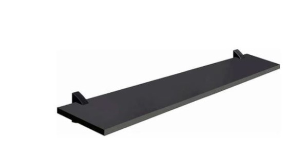 Encontraproduto.com.br - Prateleira Preta com Suporte 25X60cm Concept Prat-K