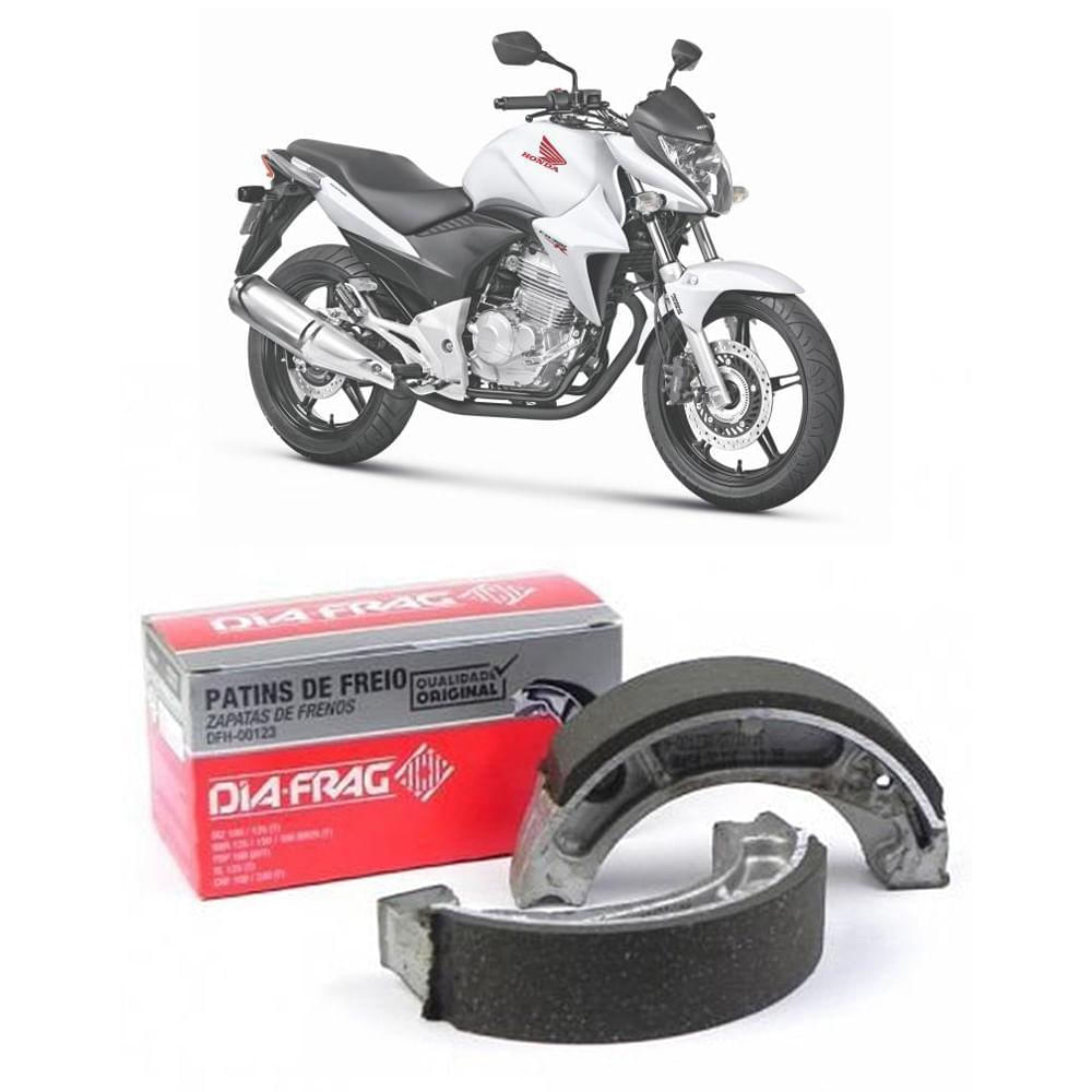 Encontraproduto.com.br - Patim Lona Freio Dia-Frag Honda CB 300R 2010-2013 DFH-00127