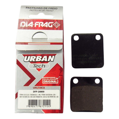 Encontraproduto.com.br - Pastilha Freio Moto Urban Tech - Diafrag - DFP20800