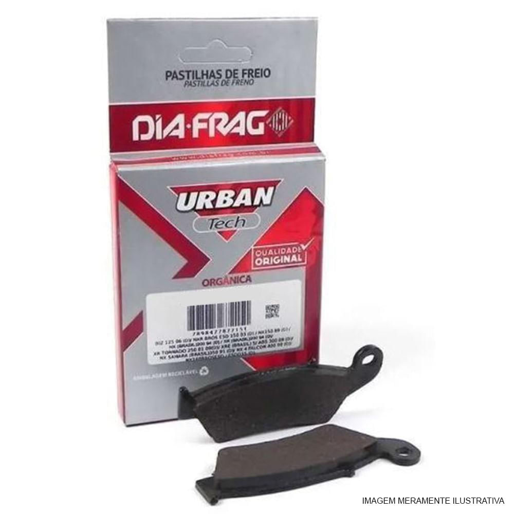 Encontraproduto.com.br - Pastilha Freio Moto Urban Tech - Diafrag - DFP20850