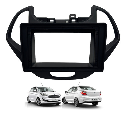 Moldura Central Multimidia 9 Polegadas Ford Ka Ka+ 19/21