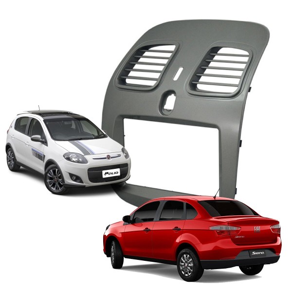 Encontraproduto.com.br - Moldura 2 Din Fiat Palio Sporting / Grand Siena Fiamon