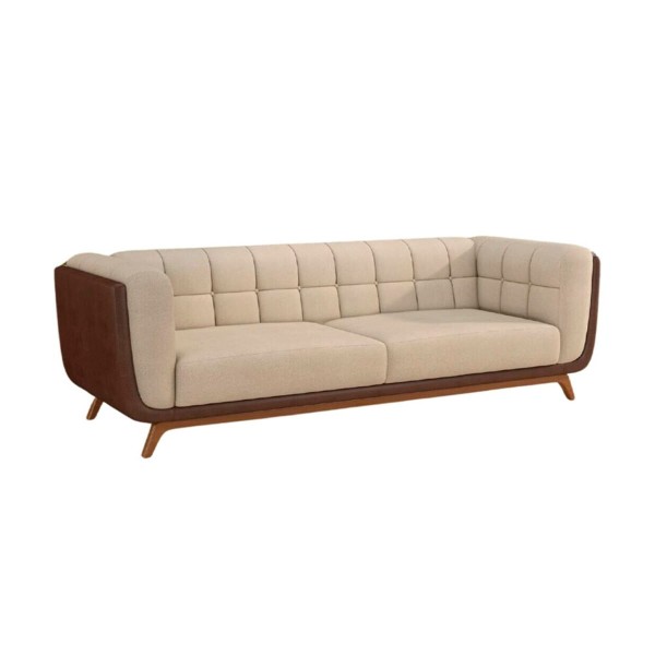 Encontraproduto.com.br - Sofá Molufan  Bugatti 3 Lugares Tcs 727 - Courvin Marron