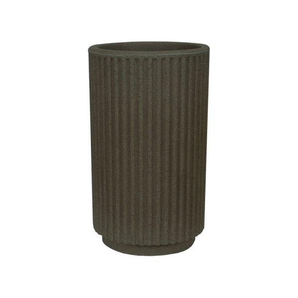 Encontraproduto.com.br - Vaso para Plantas Cilíndrico em Polietileno SP27 Taupe 17X35CM - R.0980.020.035 - Vasart
