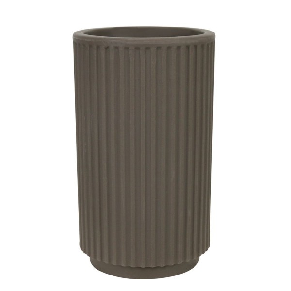 Encontraproduto.com.br - Vaso para Plantas Cilíndrico em Polietileno SP27 Taupe 17X35CM - R.0980.020.035 - Vasart