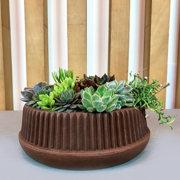 Vaso Fuji 28 - 32 X 11 Cm Cor 18 - Antique Preto