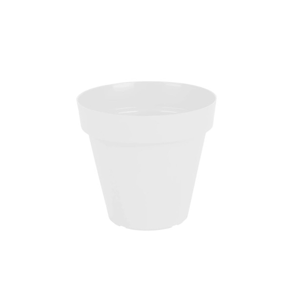 Encontraproduto.com.br - Vaso para Plantas em Polietileno Sampa Branco Sólido 18X16CM - I.SAMP.018.016.06 - Vasart