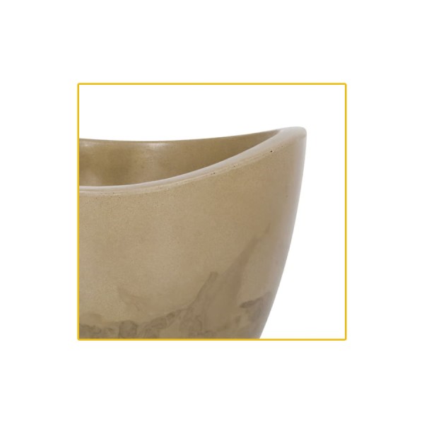 Encontraproduto.com.br - Vaso Palash Copacabana Baixo 30X23cm Camurca R.0380.030.023