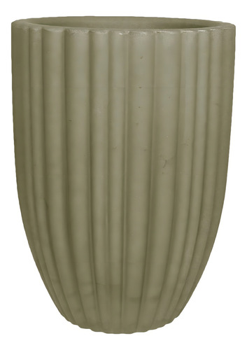 Encontraproduto.com.br - Vaso Para Plantas Redondo Cacau 42 X 54 Cm Vasart Cor 05 - Antique Camurça Listras