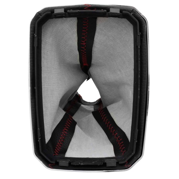 Encontraproduto.com.br - Coifa Câmbio Tuning Celta 2000 2001 2002 2003 2004 2005 2006 Preto Costura Vermelha Base Cromad