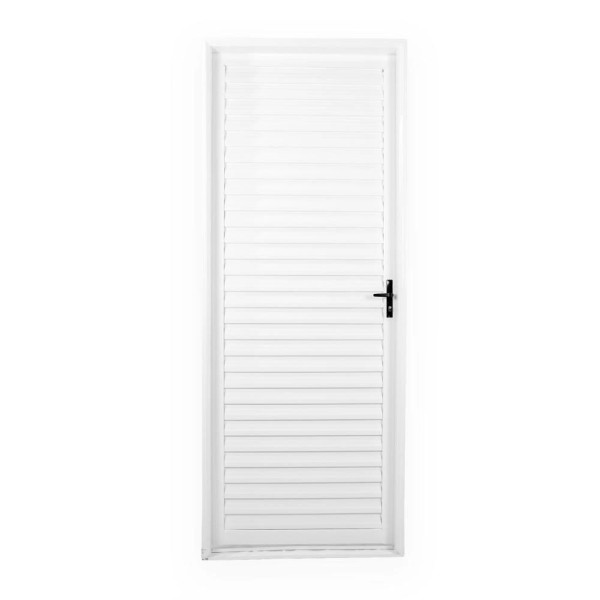Encontraproduto.com.br - Porta MGM 217x85x06Cm Sul Branca Laminada ID104644 - Esquerda - Aço