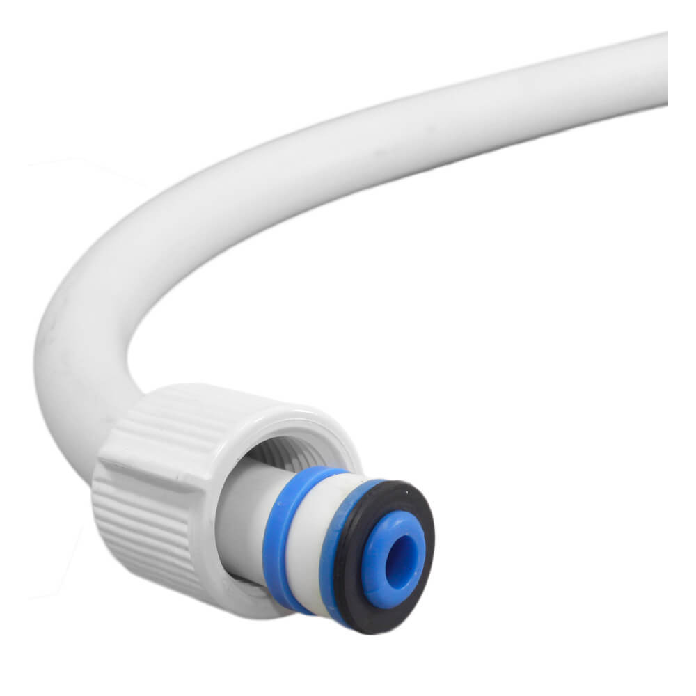 Encontraproduto.com.br - Engate Flexível Plástico Fêmea com Niple Água Fria 40cm 1/2