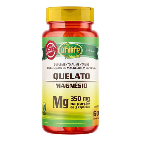 Cloreto de Magnésio PA + Vitamina B6 (810mg) 120 Cápsulas Vegetarianas - Unilife