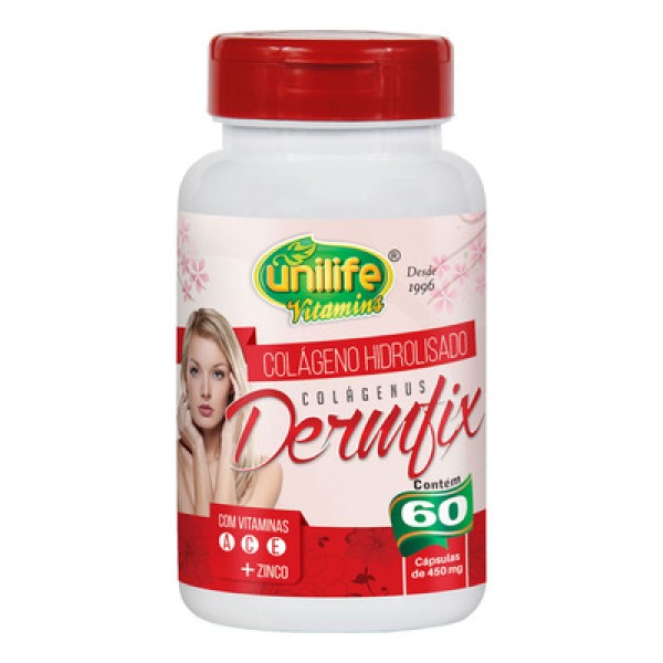 Colágeno Hidrolisado Dermfix (450mg) 60 Cápsulas - Unilife