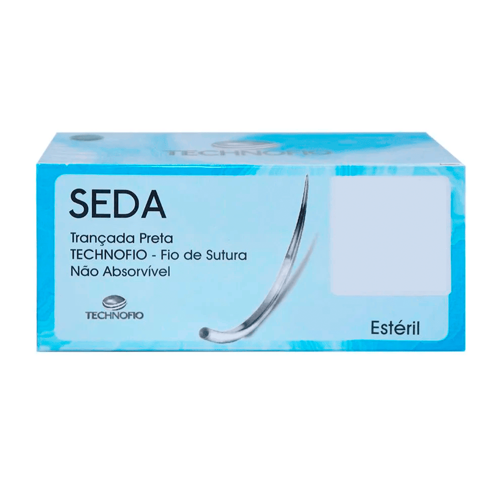 Encontraproduto.com.br - Fio de Sutura Agulhado Seda 3-0 1-2circ - Technofio