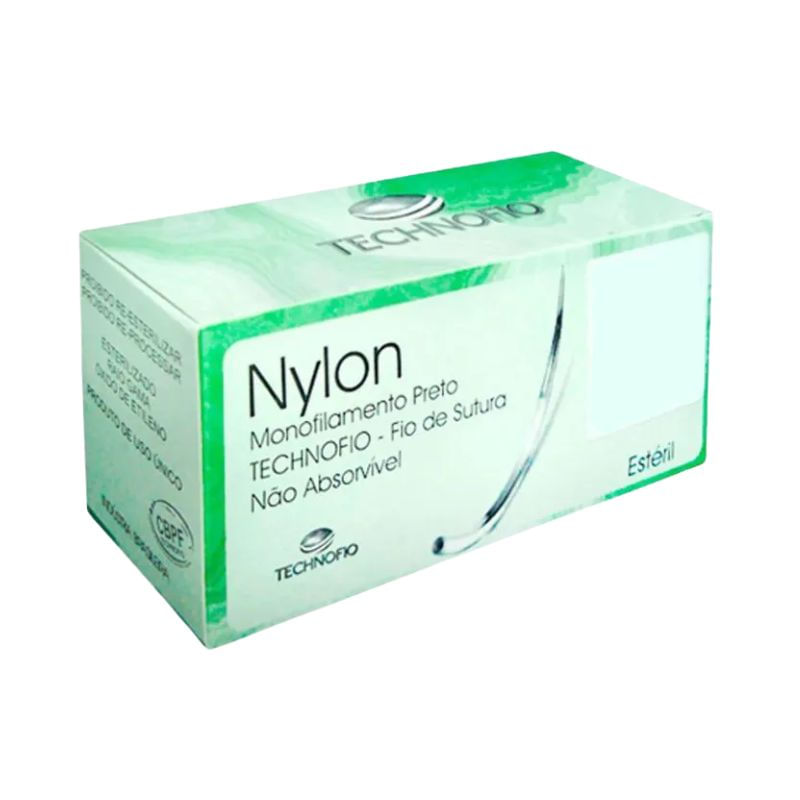 Fio Sutura Agulhado Nylon 6-0