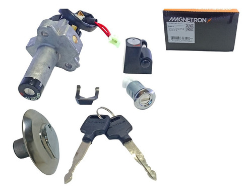 Conjunto Trava Chave Ignição Honda CG 125 Titan ES ESD KS 2004 a 2008 Magnetron
