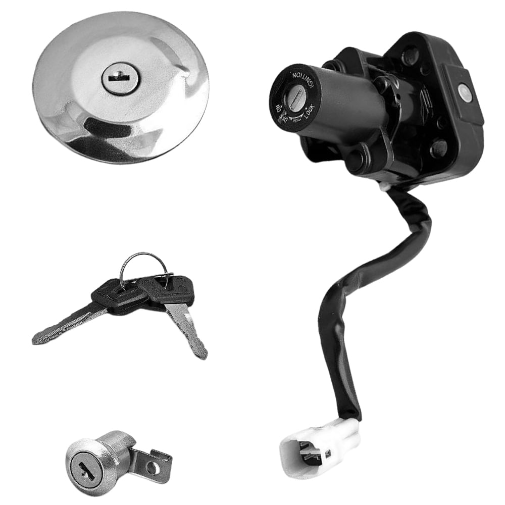 Conjunto Trava Chave Ignição Yamaha YS 250 Fazer 2007 a 2010 Magnetron 90264540