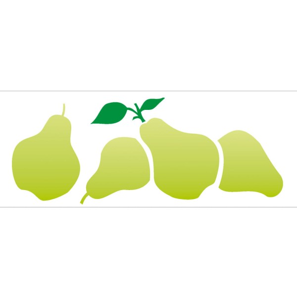 Encontraproduto.com.br - Stencil de Acetato para Pintura OPA Simples 10 x 30 cm - 1874 Pêra