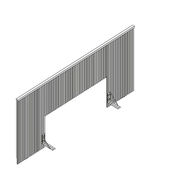 Encontraproduto.com.br - Cabeceira Laranjeiras em Ripado 241cm com Frame Linea Brasil - Freijo