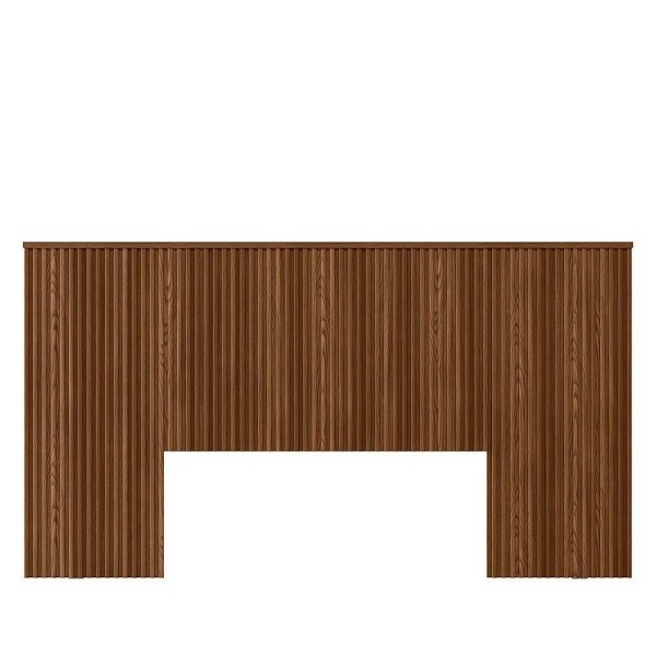 Encontraproduto.com.br - Cabeceira Laranjeiras em Ripado 241cm com Frame Linea Brasil - Freijo