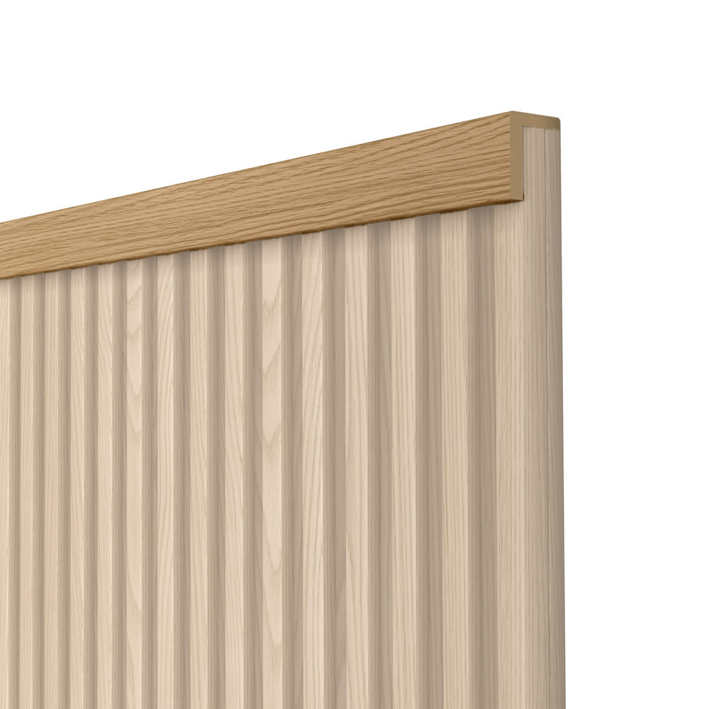 Acabamento em L para Painel Ripado em MDF com 4 Peças Carvalho 2,70MT - Linea