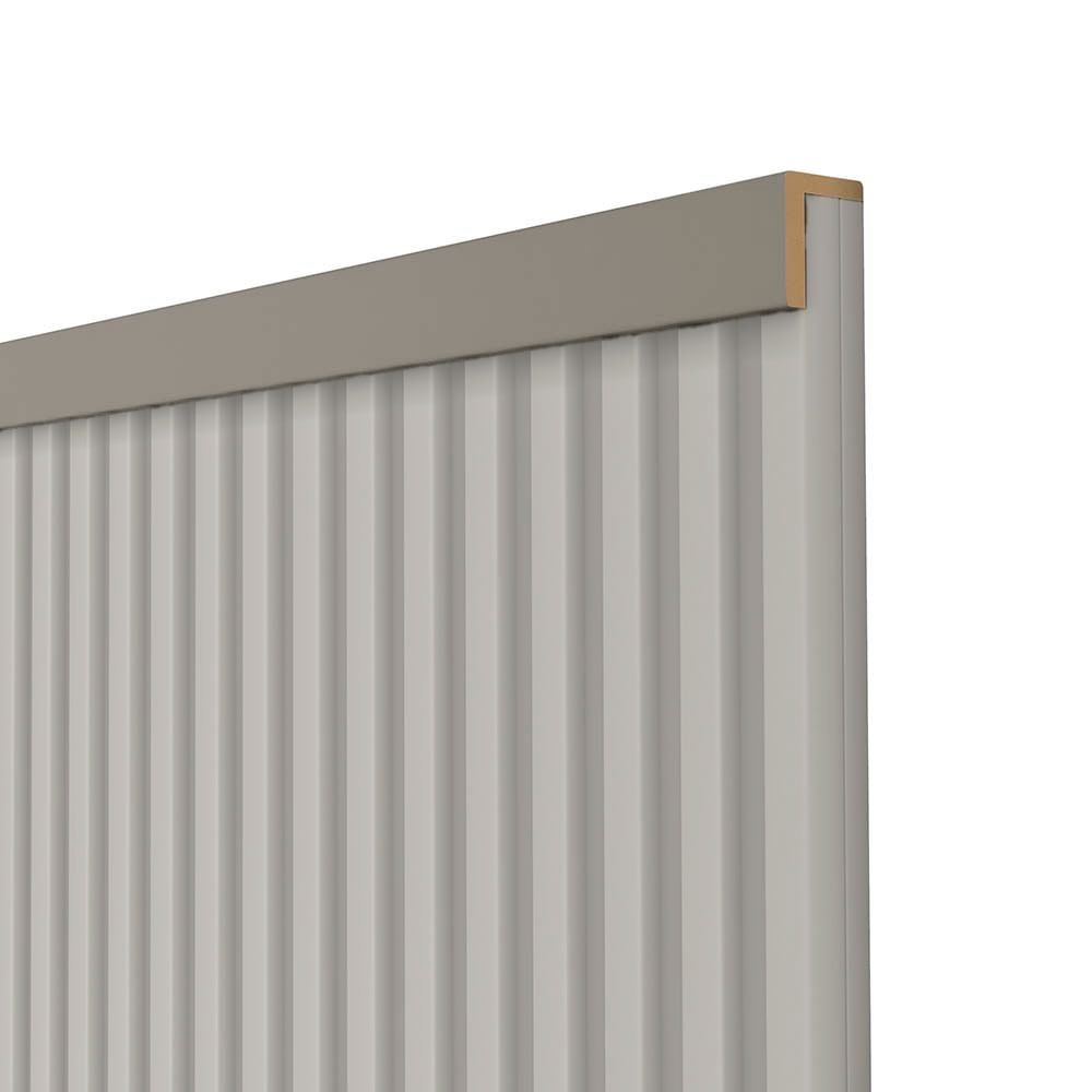 Acabamento em L para Painel Ripado em MDF com 4 Peças Titânio 2,70MT - Linea