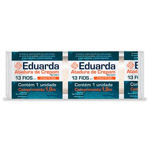 Encontraproduto.com.br - Atadura de Crepom 13F 15cm x 1,80m Eduarda America