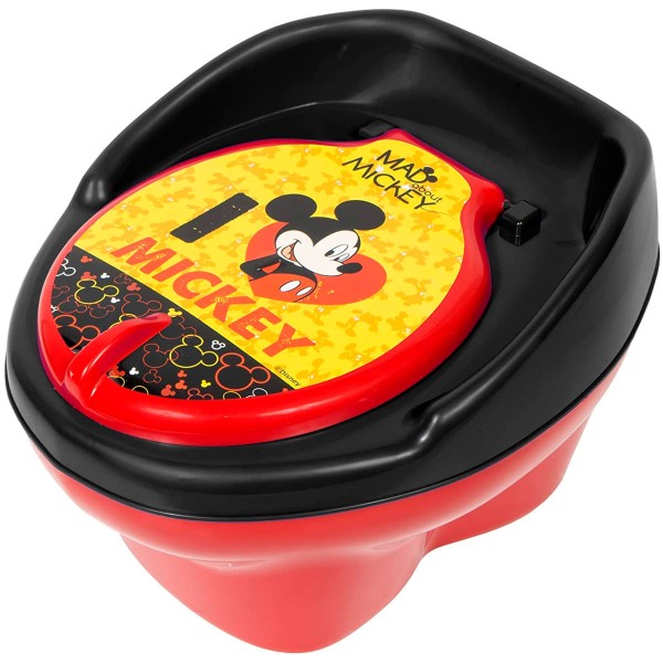 Encontraproduto.com.br - Troninho Infantil Mickey Mouse Disney Para Bebê 18m+ Penico Com Assento Anatômico e Tampa Styll Baby