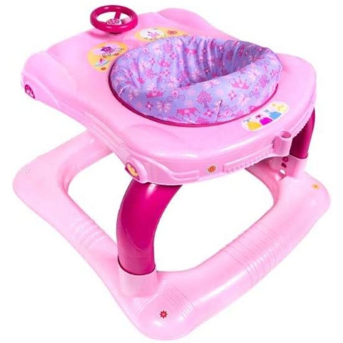 Encontraproduto.com.br - Andador para Bebê Styll Baby Princesas Disney Rosa