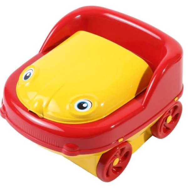 Encontraproduto.com.br - Troninho Styll Baby Pit Stop 2 Em 1 Vermelho E Amarelo 1 Unidade