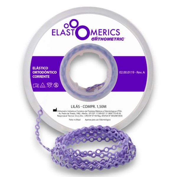 Elastômeros Corrente 1,5m Lilás - Orthometric