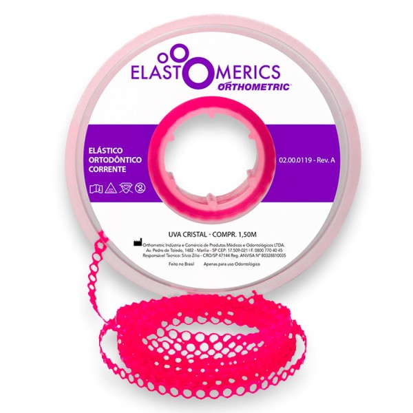 Encontraproduto.com.br - Elastômeros Corrente 1,5m Uva Cristal - Orthometric