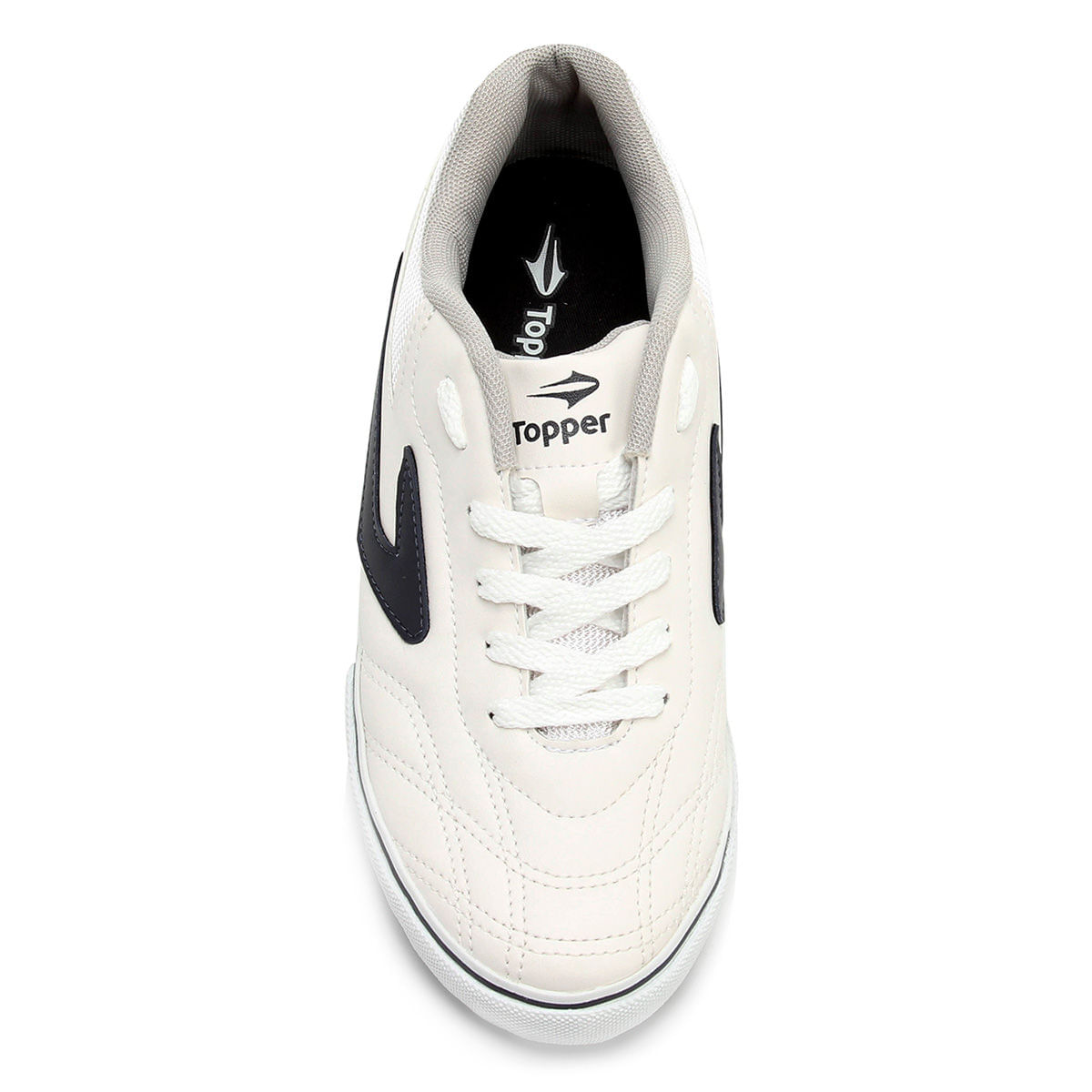 Encontraproduto.com.br - Chuteira Futsal Topper Dominator III Masculina - Branca