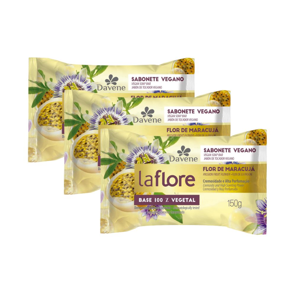 Encontraproduto.com.br - Sabonete Em Barra Vegetal Davene La Flore Flor De Maracujá 150g