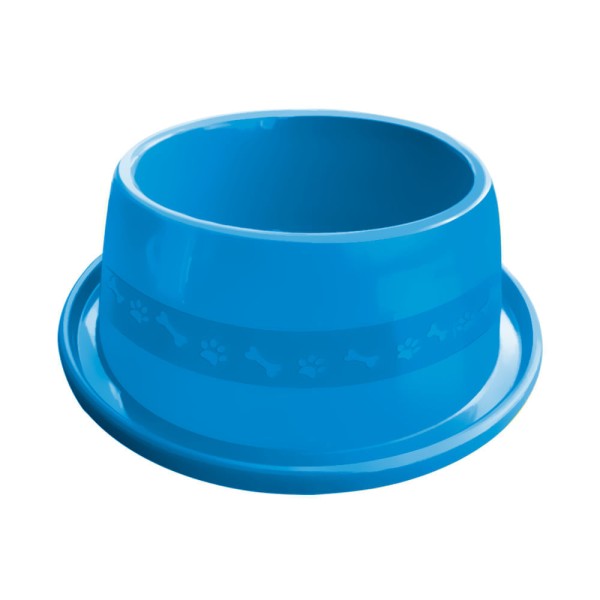 Encontraproduto.com.br - Comedouro Furacão Pet Anti Formiga Azul n04- 1.900ml