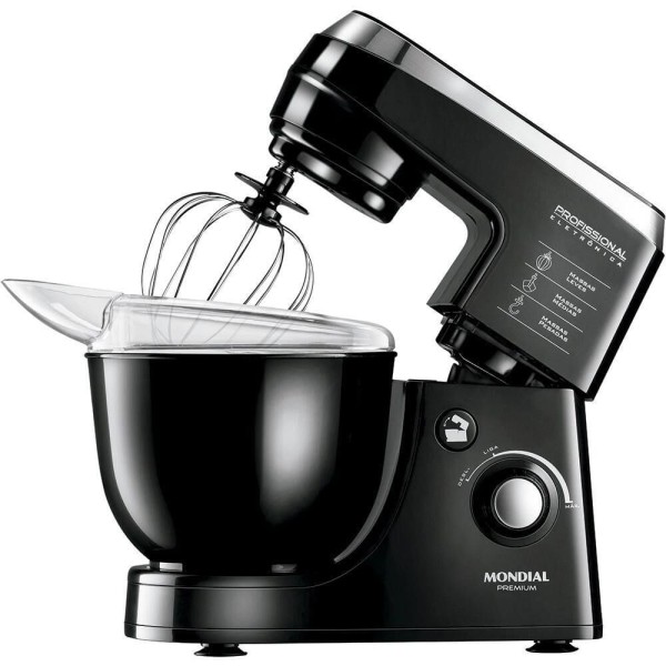 Encontraproduto.com.br - Batedeira Profissional Eletrônica Premium Mondial B-06 Preto