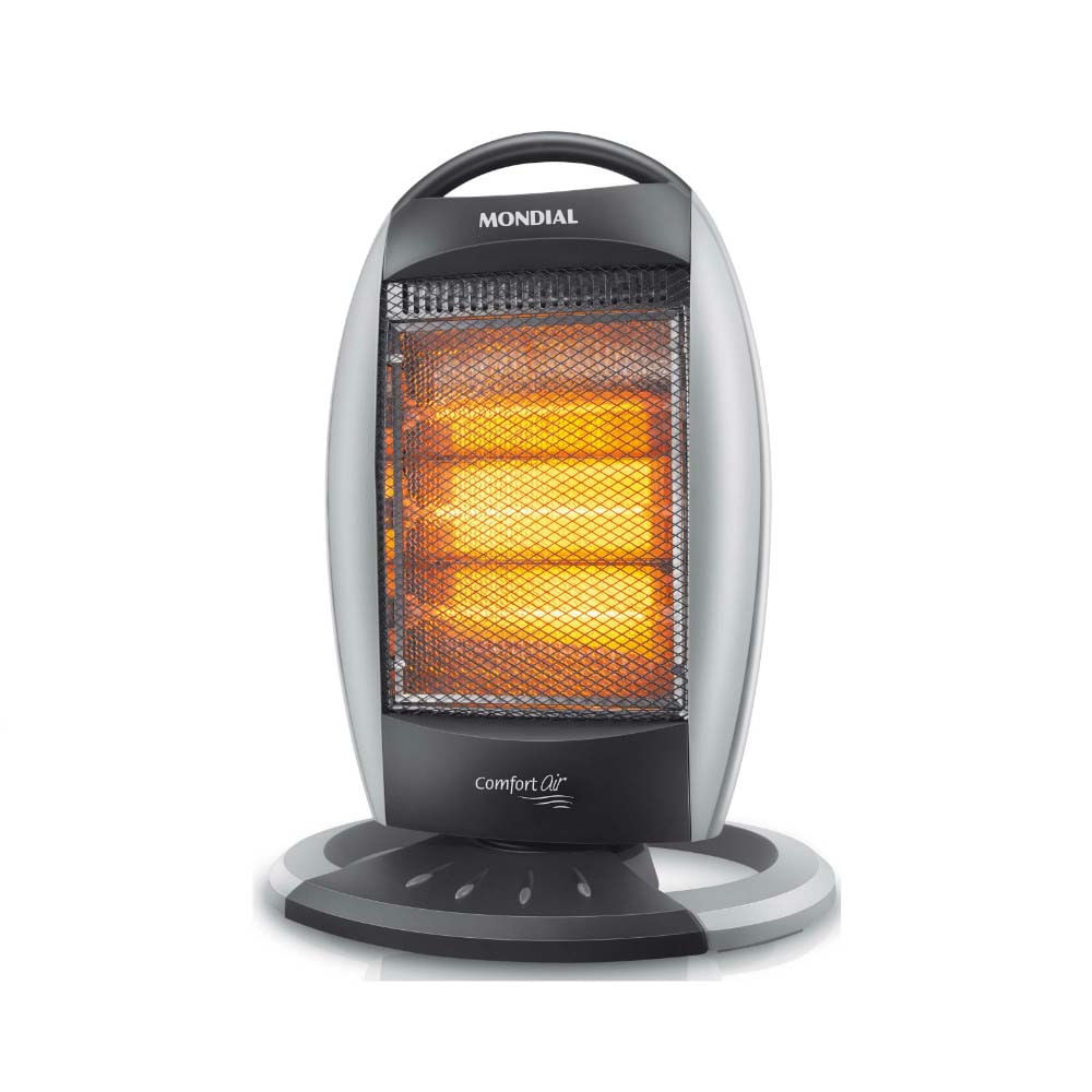 Aquecedor elétrico halógeno 1200W Confort Air 127V preto Mondial