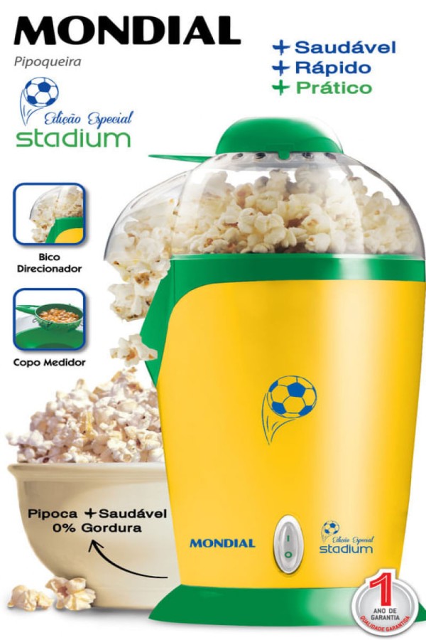 Encontraproduto.com.br - Pipoqueira Mondial Stadium PP-02